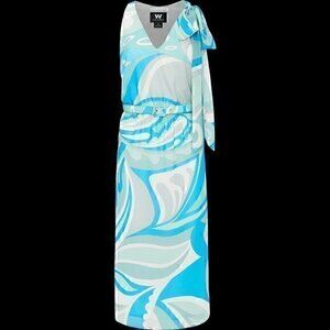 Summer perfection! W by WORTH Shoulder Tie blue/white Paisley…